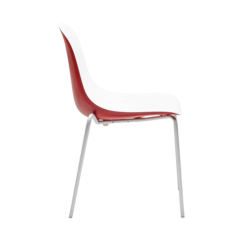 Gotham S Red & White Chair (2-Piece Set)