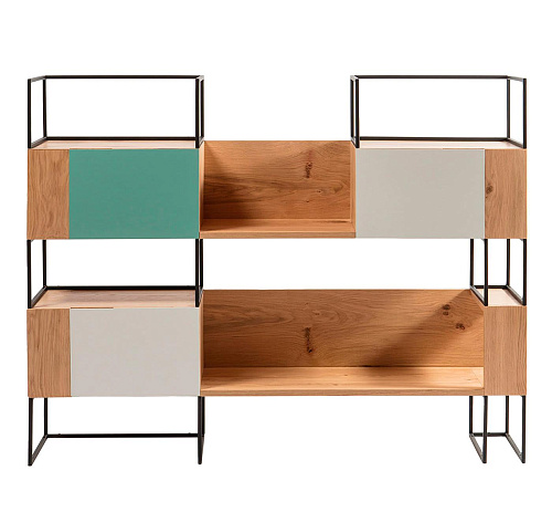 Open Wooden Bookcase