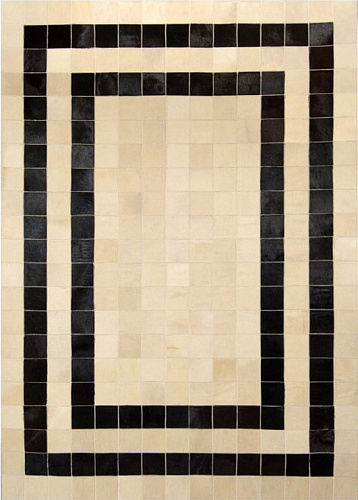 Nafplion Border Cowhide Rug