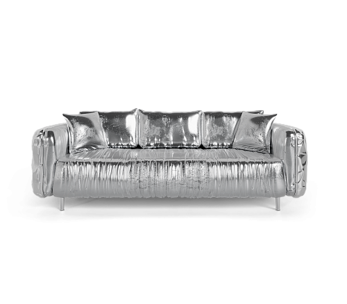 Imperia Silver Luxe Sofa