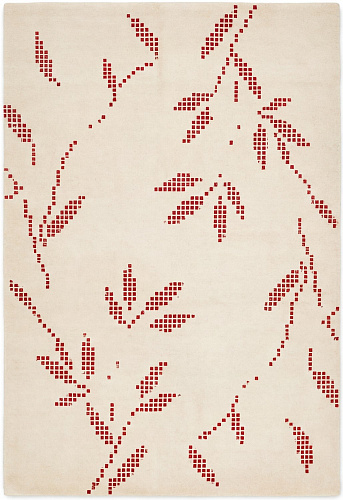 Coral Script Handcrafted Rug
