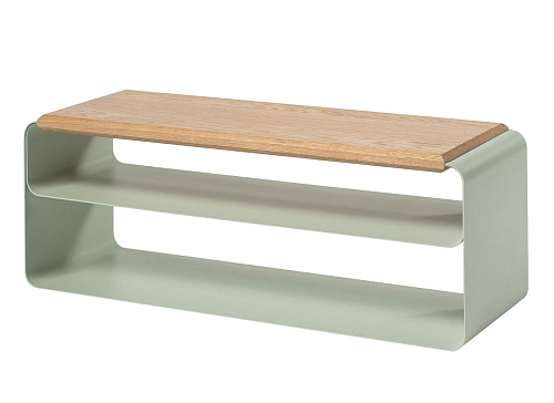 Contemporary Wood & Metal Bench (Var. 1)