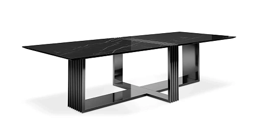 Whirlwind Black XL Dining Table