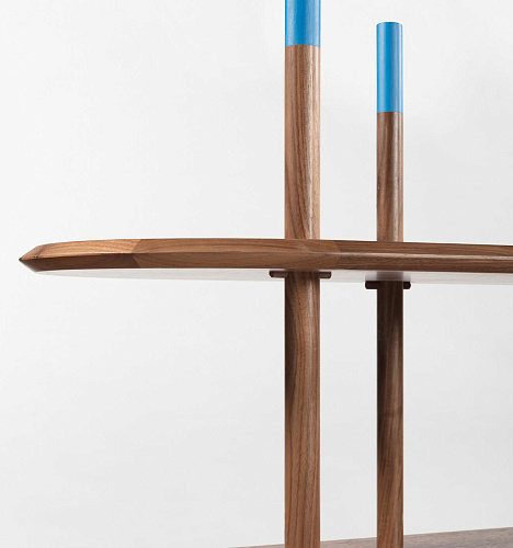 Modern Modular Canaletto Walnut Bookcase