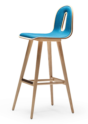 Gotham Woody SG-80-I Blue Bar Stool