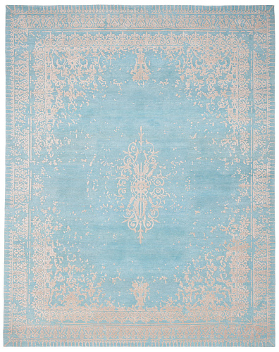 Wool / Silk Ferrara Blue Rug