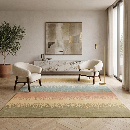 Desert Bands Multi Handcrafted Rug