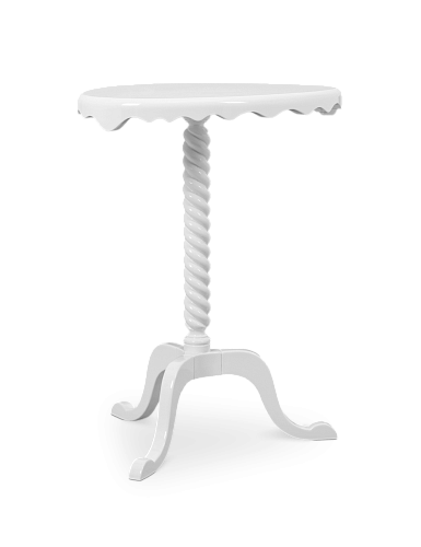 Pearl White Side Table