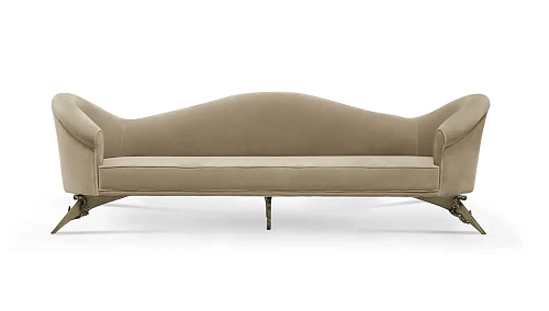 Colette Floral Metal Base Sofa