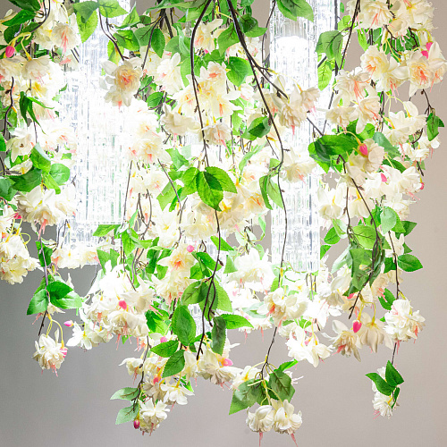 White Cascade Large Chandelier