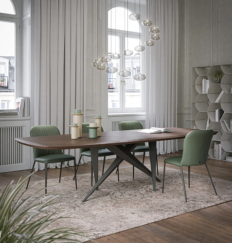Thunder Silk Wood Dining Table