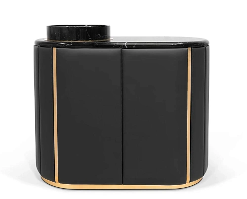 Majestic Black Vanity Cabinet