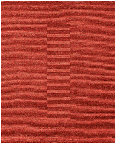 Wool Hand-Knotted Red Rug