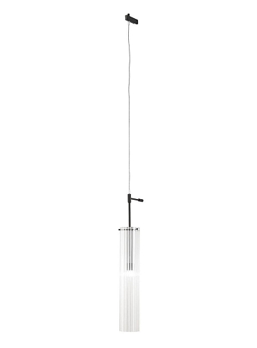 Adjustable Pendant Light with Borosilicate Glass Shade