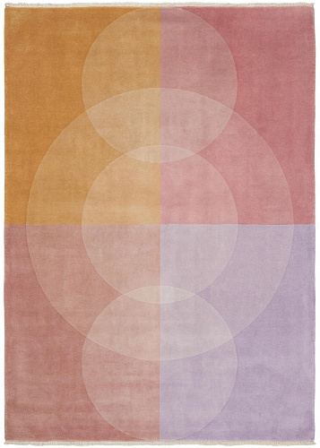 Pastel Mosaic Blush Handcrafted Rug