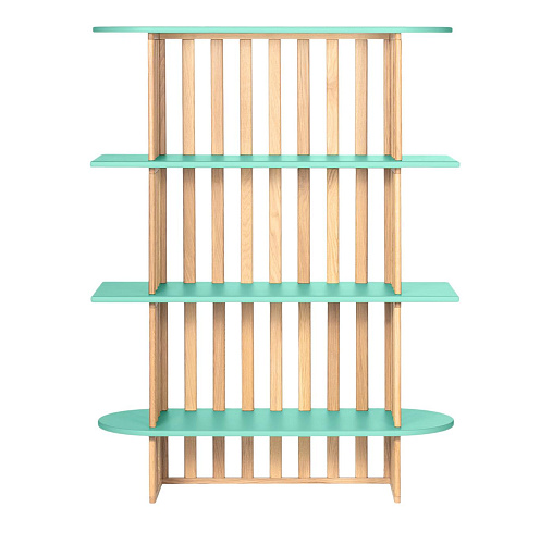 Green Four-Tier Bookcase