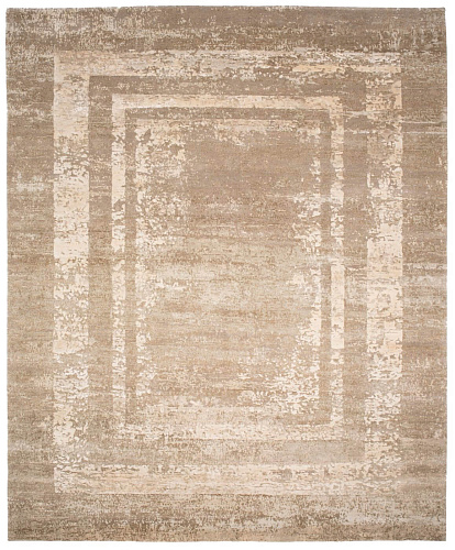 Border Artwork Cream Rug