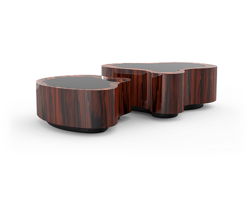 Crest Pau Santo Coffee Table Set