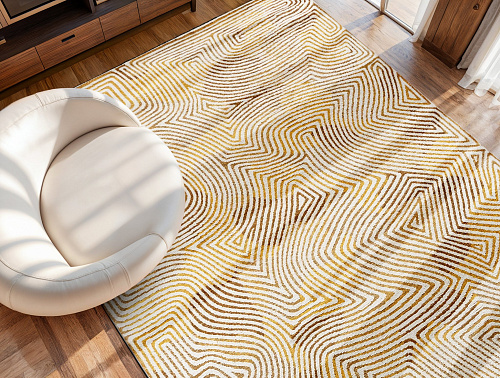 Yellow Hippy Rug