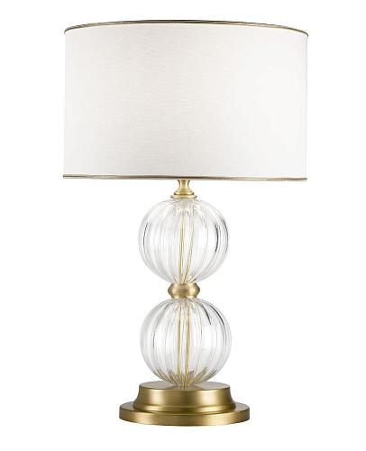 Elegant Table Lamp with Murano Glass Orbs