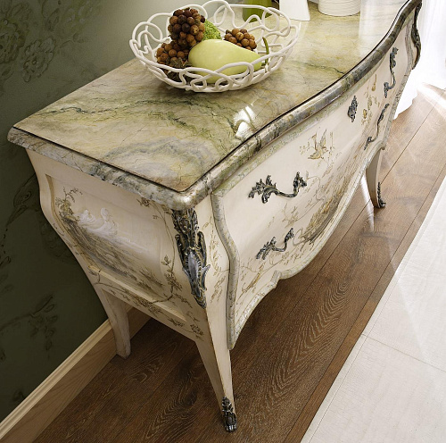 Baroque-Style Dresser with Painted Wood Finish
