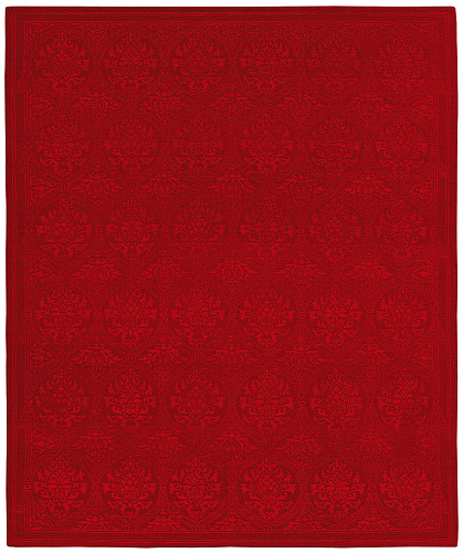 Hand-Knotted Sanssouci Red Rug