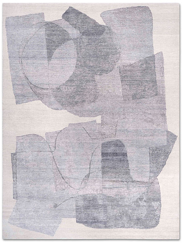 Snow Silver Hand Knotted Rug