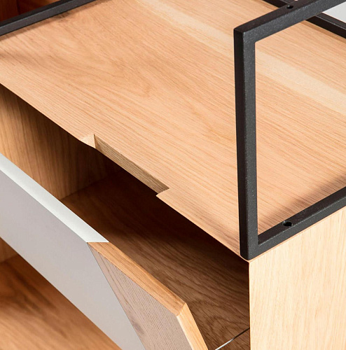 Open Wooden Bookcase