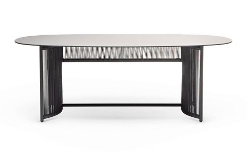 Altana T-OV Anthracite Outdoor Dining Table