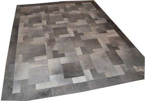 Pazl Cowhide Grey Rug