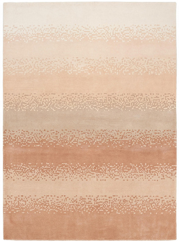 Soft Ombre Blush Handcrafted Rug