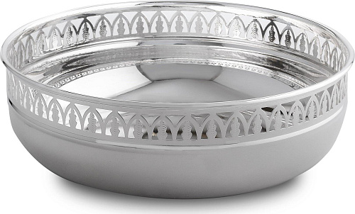 Round Silver-Plated Bowl