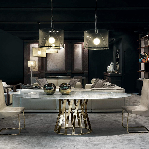 Ray Gold Dining Table