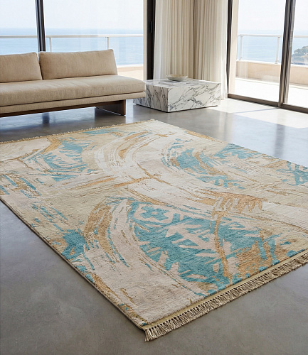 Aqua Patina Artisan Rug