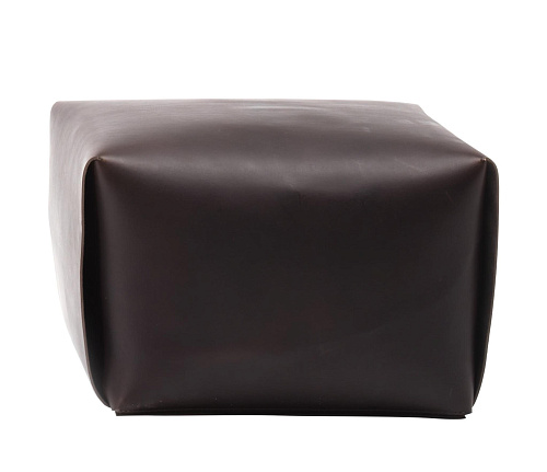 Bao Brown Leather Pouf