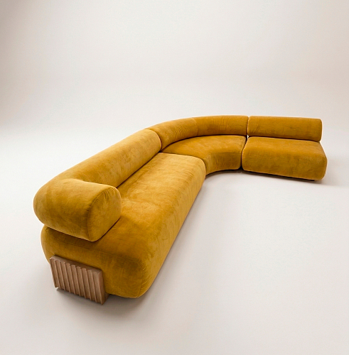 Carmel Wood Modular Sofa