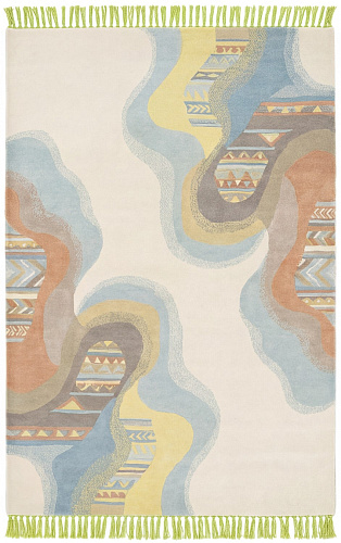 Fluid Lines Handcrafted Rug