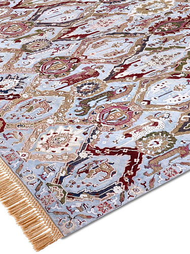 KavaBagh Blue Hand-Woven Rug