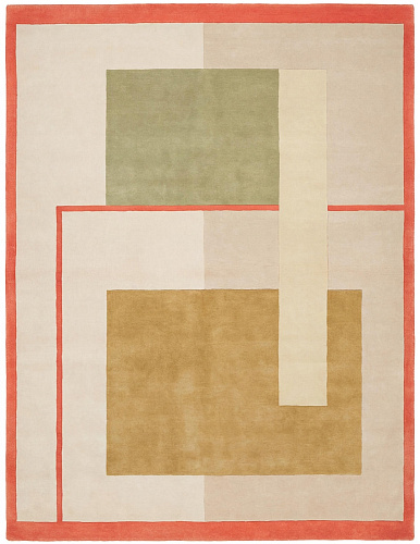 Geometric Block Sand Handcrafted Rug