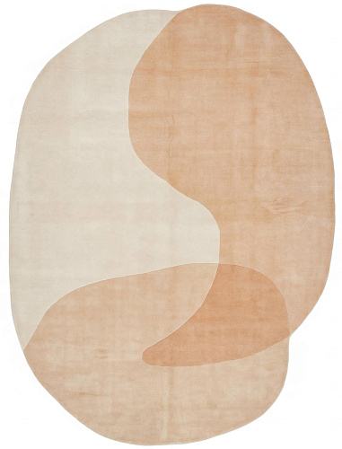 Soft Contour Sand Handcrafted Rug
