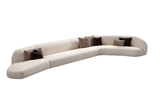 Modular Sofa with Hidden Feet