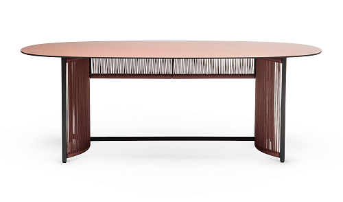 Altana T-OV Red Outdoor Dining Table