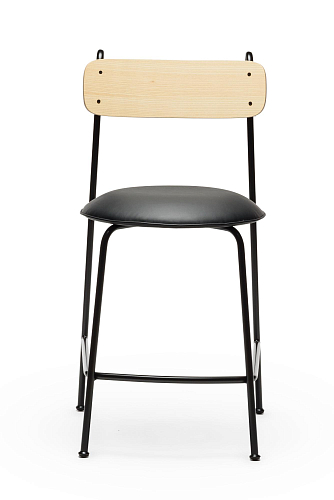Lena SG-65 Black Ash Wood Bar Chair