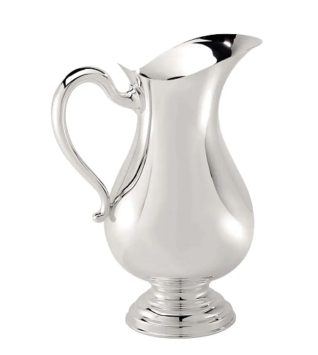 Silver-Plated Pitcher with Base