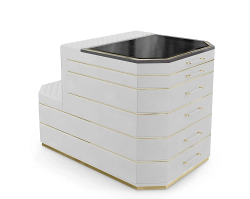 Cadence Grey Closet Island