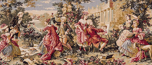 Garden Party Without Border Tapestry