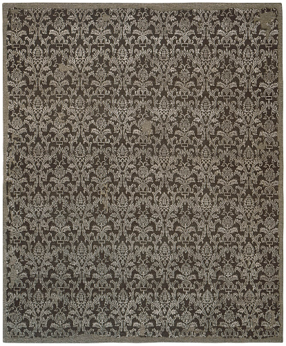 Roma Grey Hand-Knotted Vintage Style Rug