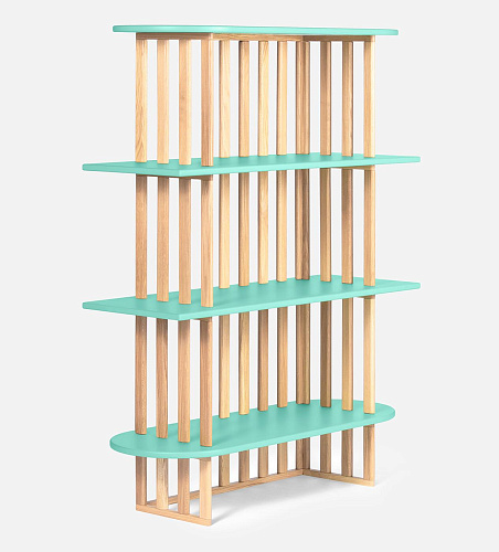 Green Four-Tier Bookcase