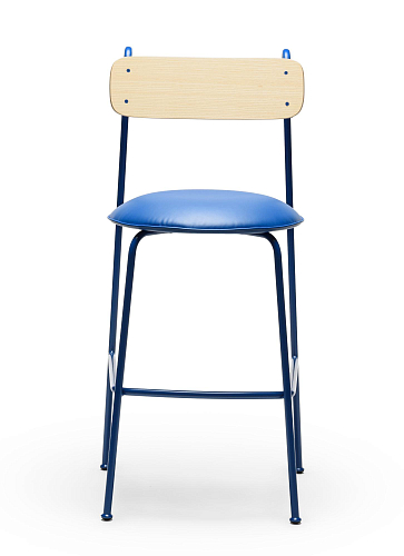 Lena SG-75 Blue Ash Wood Bar Chair