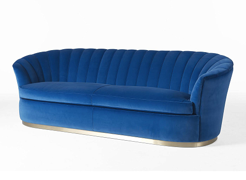 Miller Blue 3-Seater Sofa